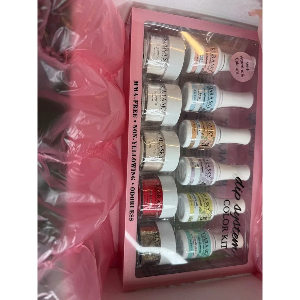 Kiara Sky Dip System Color Starter Kit Professional Nail Dip Powder Set